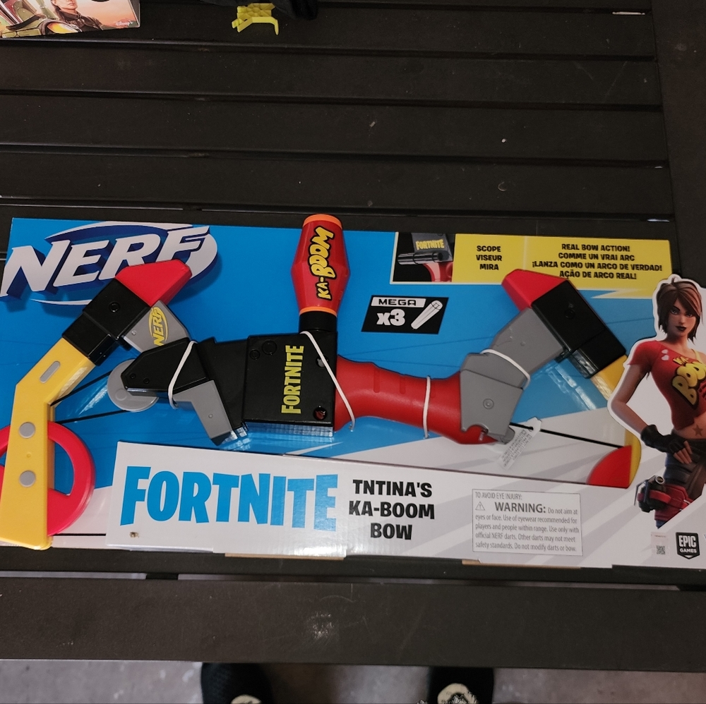 Nerf Fortnite TNTina's Ka-Boom Bow, Real Bow Action, Includes Scope and 3 Offici